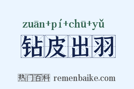 钻皮出羽是什么意思的图片